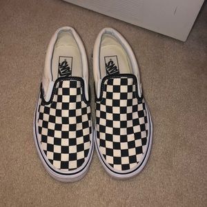 black & white checkered vans